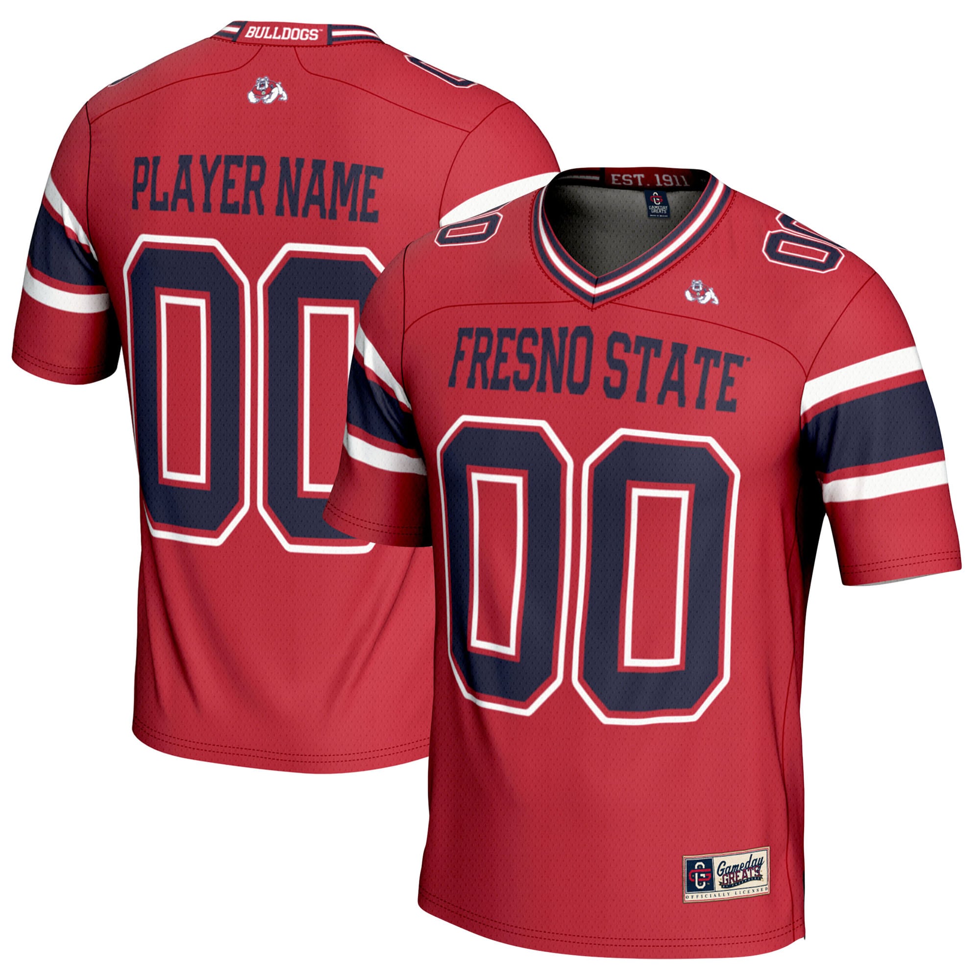 Fresno State Bulldogs GameDay Greats NIL Pick-A-Player 2026/2027 Football Jersey - Red