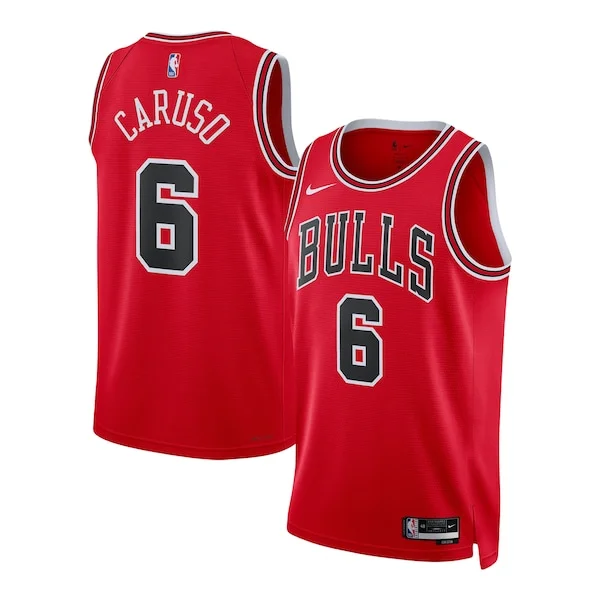 Alex Caruso CHI Pro-Grade Team Jersey - Red - Official NBA Merchandise