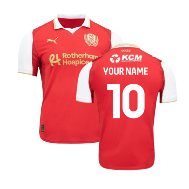 2025-2026 Rotherham United Home Shirt - Kids (your Name)