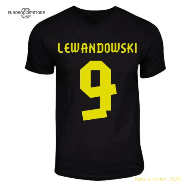 Superior Robert Lewandowski Dortmund Away Hero T-shirt (black)