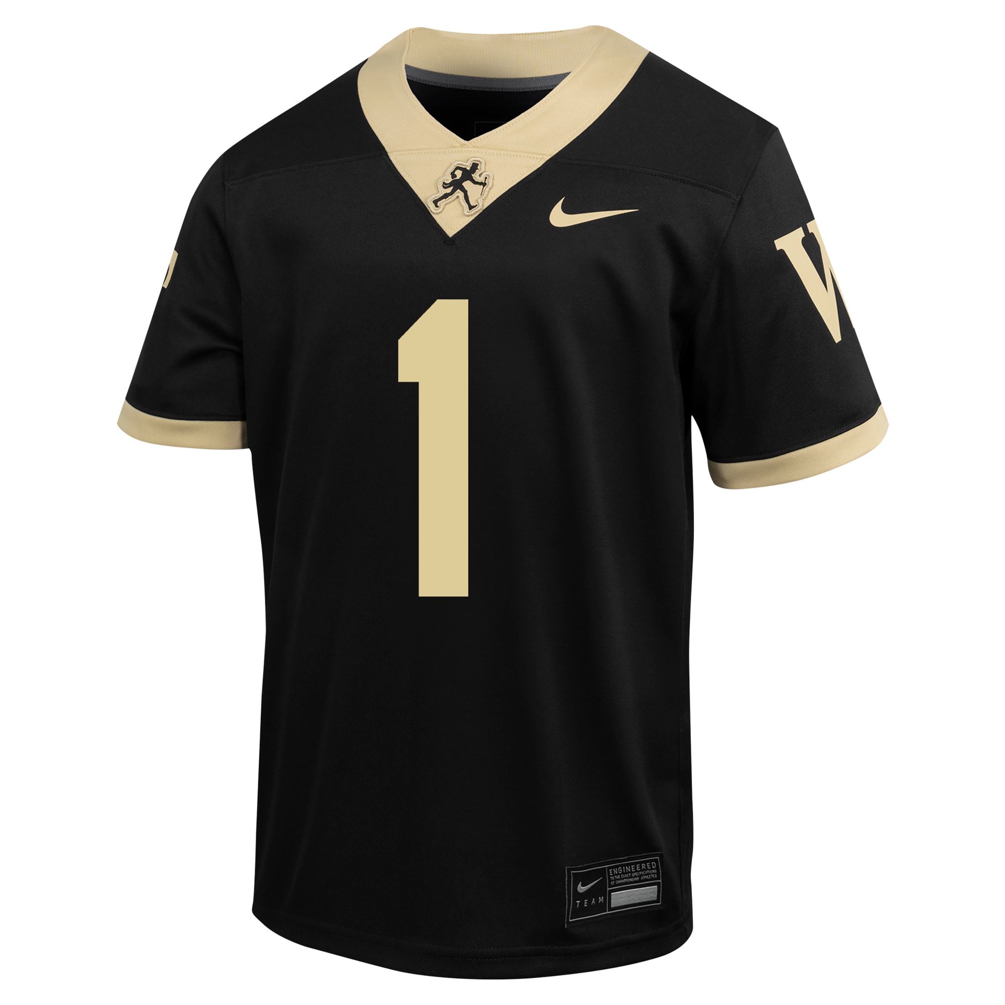 #1 Wake Forest Demon Deacons Youth Untouchable 26/27 Football Jersey - Black