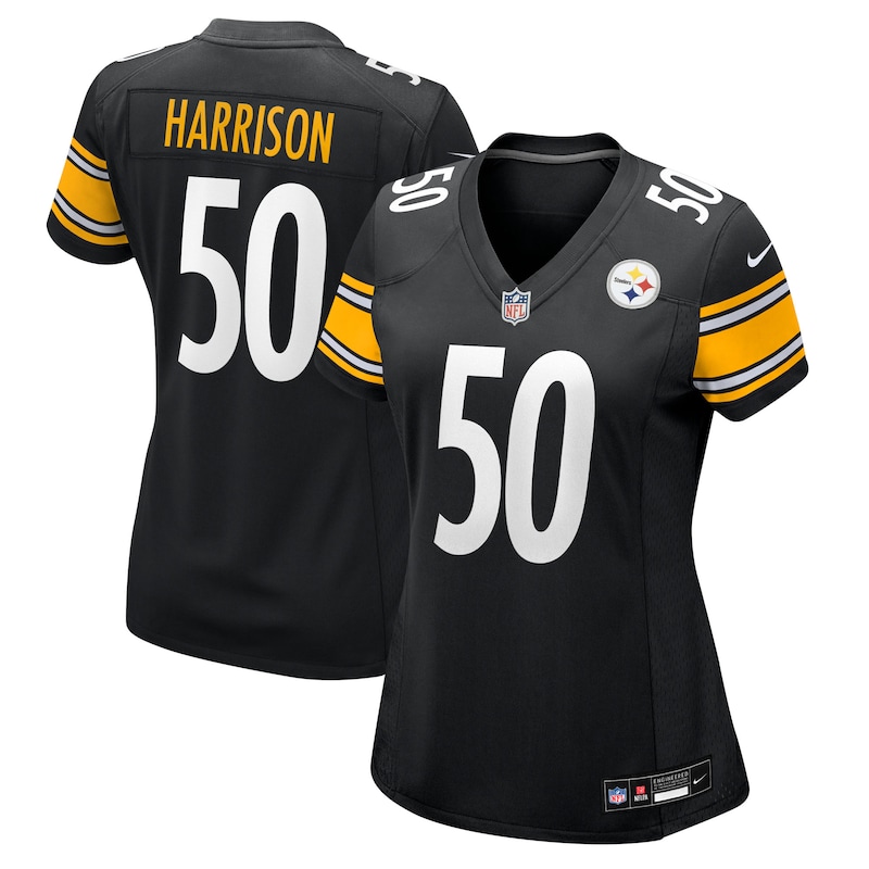 None Malik Harrison Pittsburgh Steelers Powerhouse Team Authentic J...