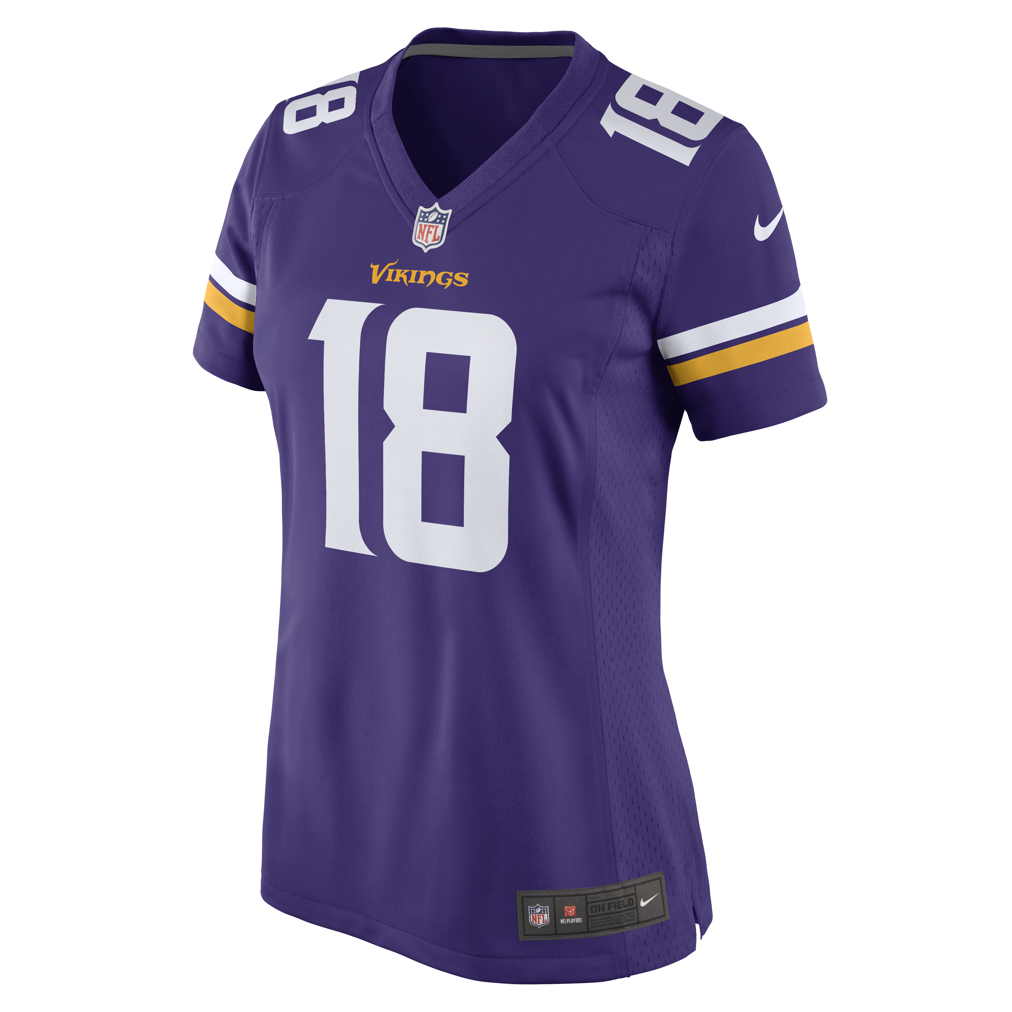 [JED] Justin Jefferson #18 Minnesota Vikings Women's Game Jersey - Purple