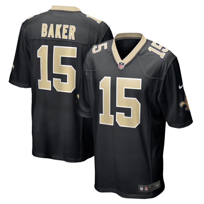 Men's New Orleans Saints Kawaan Baker Nike Black Game Play...