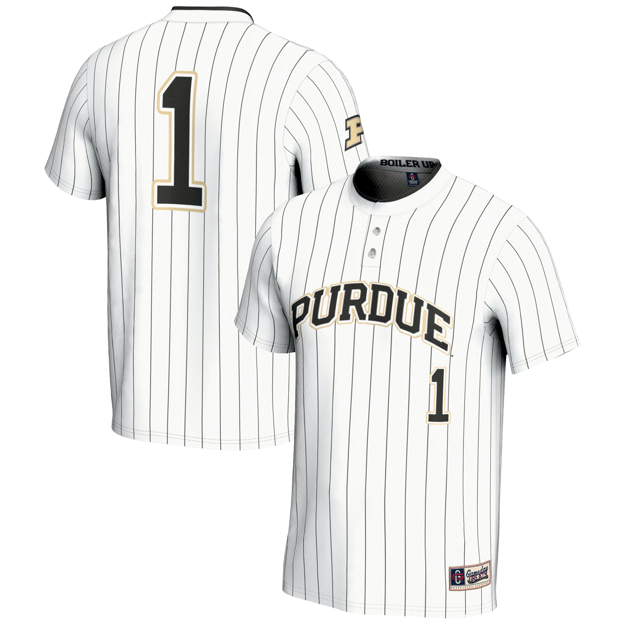 #1 Purdue Boilermakers GameDay Greats Lightweight Softball Jersey - White