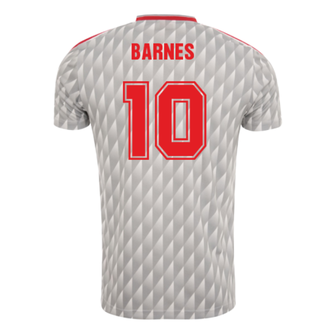 Authentic 1989-1991 Liverpool Away Candy Retro Shirt (barnes 10)