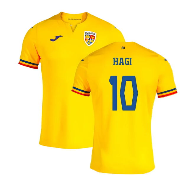 2023-2024 Romania Home Shirt (Hagi 10) Oranje Quality Oranje