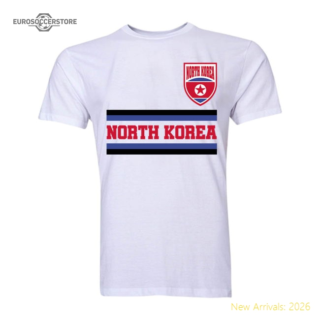 Superior North Korea Core Football Country T-shirt (white)