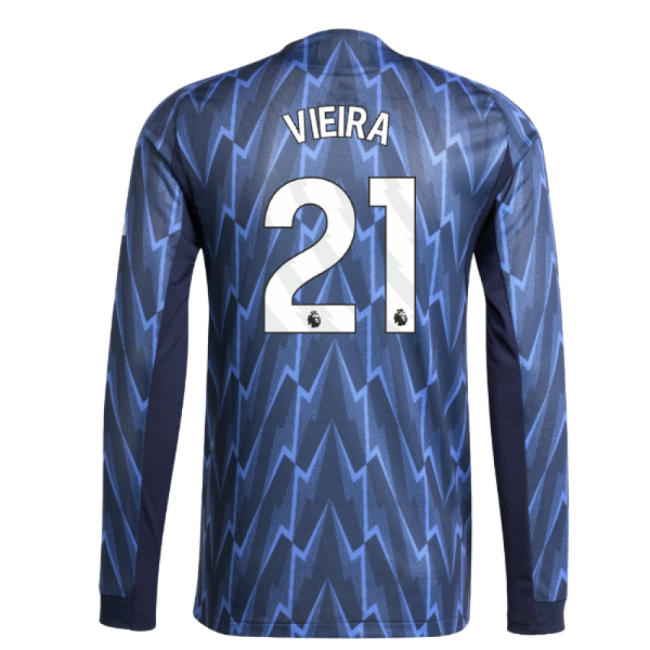 vintage 2025-2026 Arsenal Authentic Long Sleeve Away Shirt (Vieira 21)
