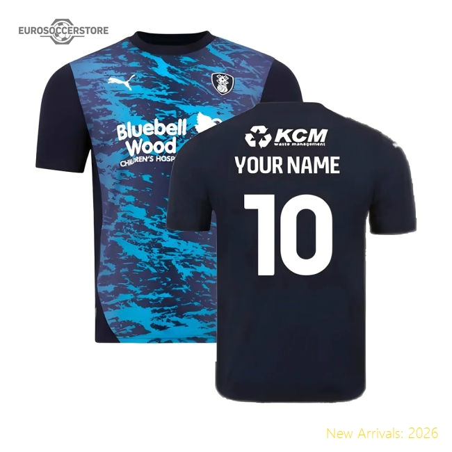 Official 2024-2025 Rotherham United Away Shirt (your Name) - Premium