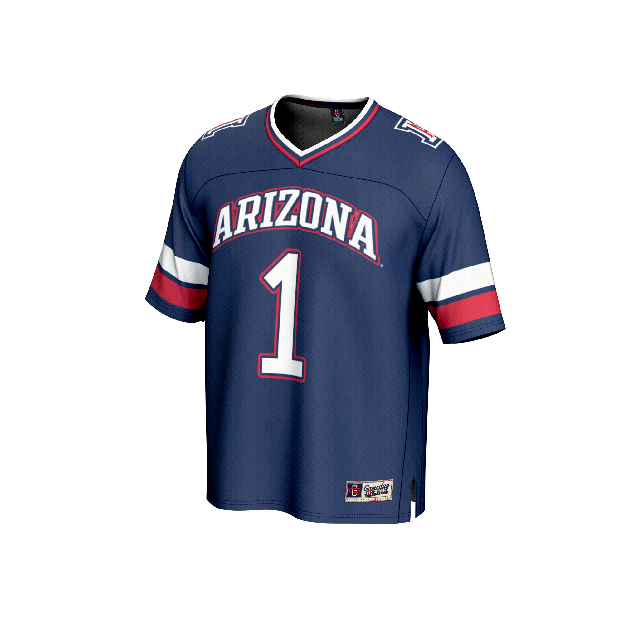 #1 Arizona Wildcats GameDay Greats Unisex Collegiate Football Fashion Jersey - Navy
