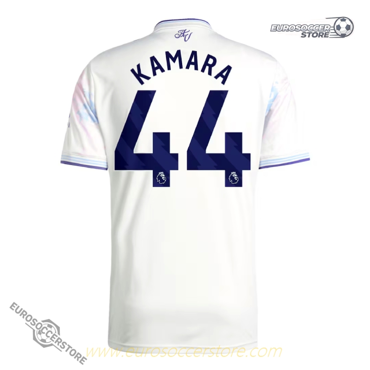 Aston Villa 25-26 Third Football Jersey with KAMARA 44 Printing
