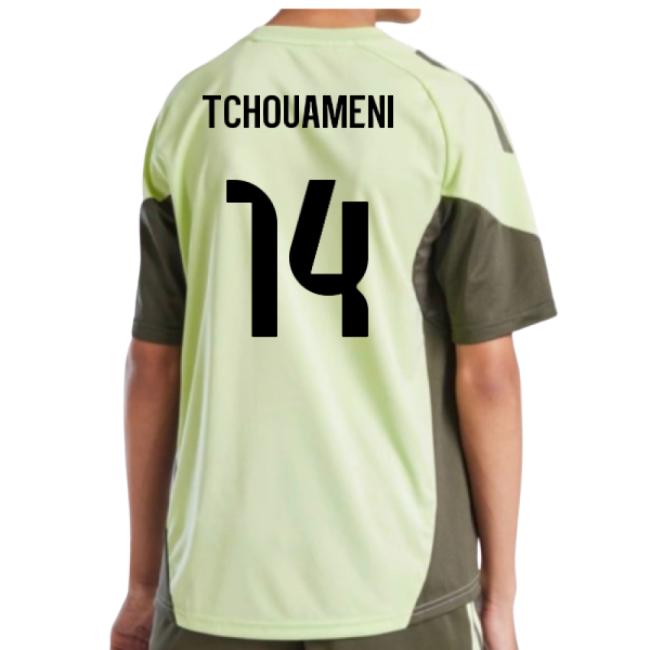 Professional-Grade 2025-2026 Real Madrid Training Jersey (Almost Lime) - Kids (Tchouameni
