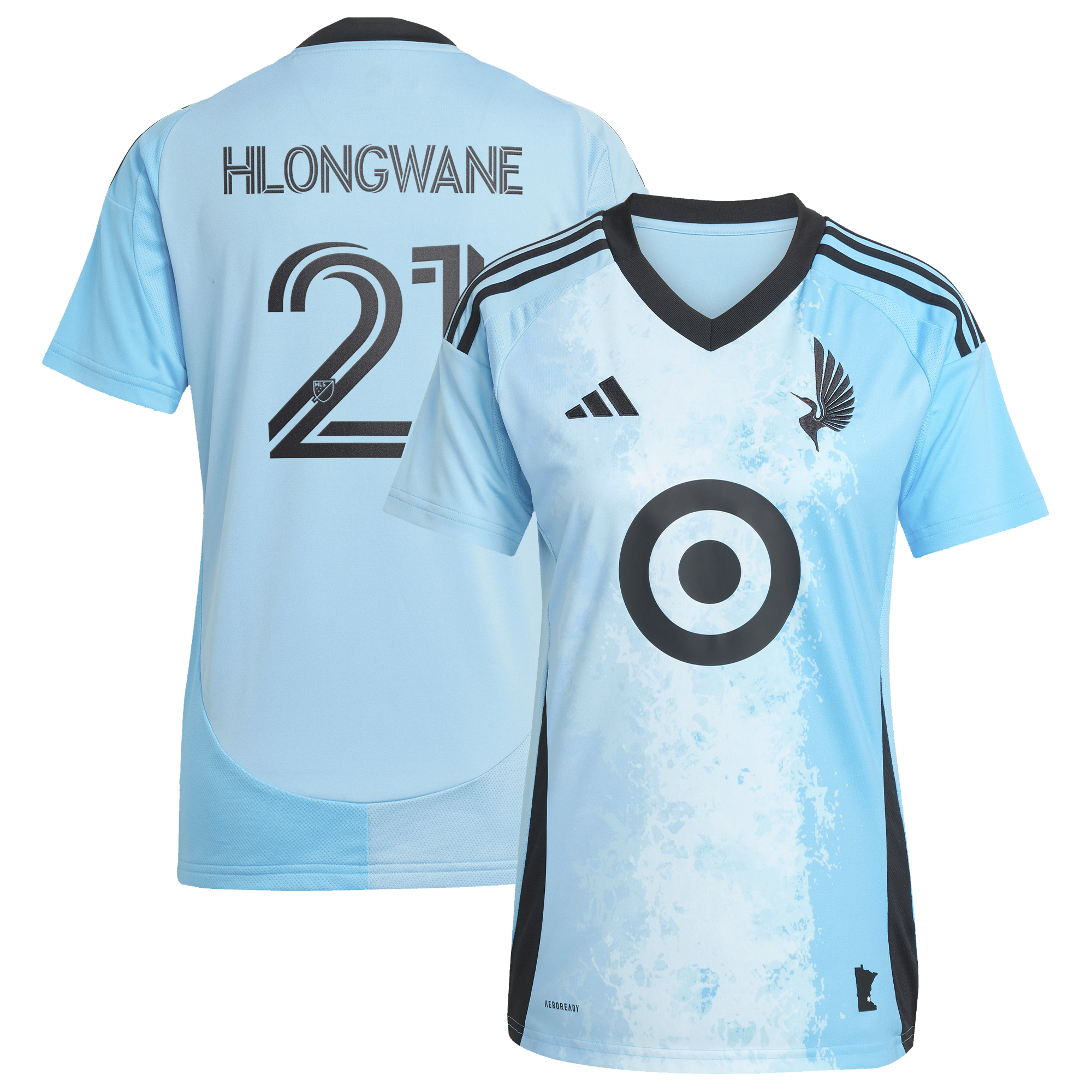 [SJH] Bongokuhle Hlongwane Minnesota United FC Women's 2025 CONVERGENCE Replica Jersey - Blue