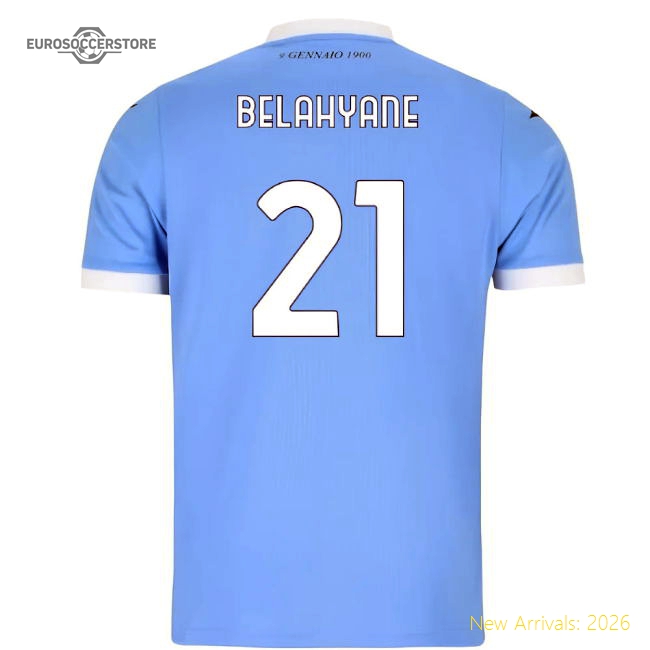 First-class 2025-2026 Ss Lazio Home Shirt (belahyane 21)