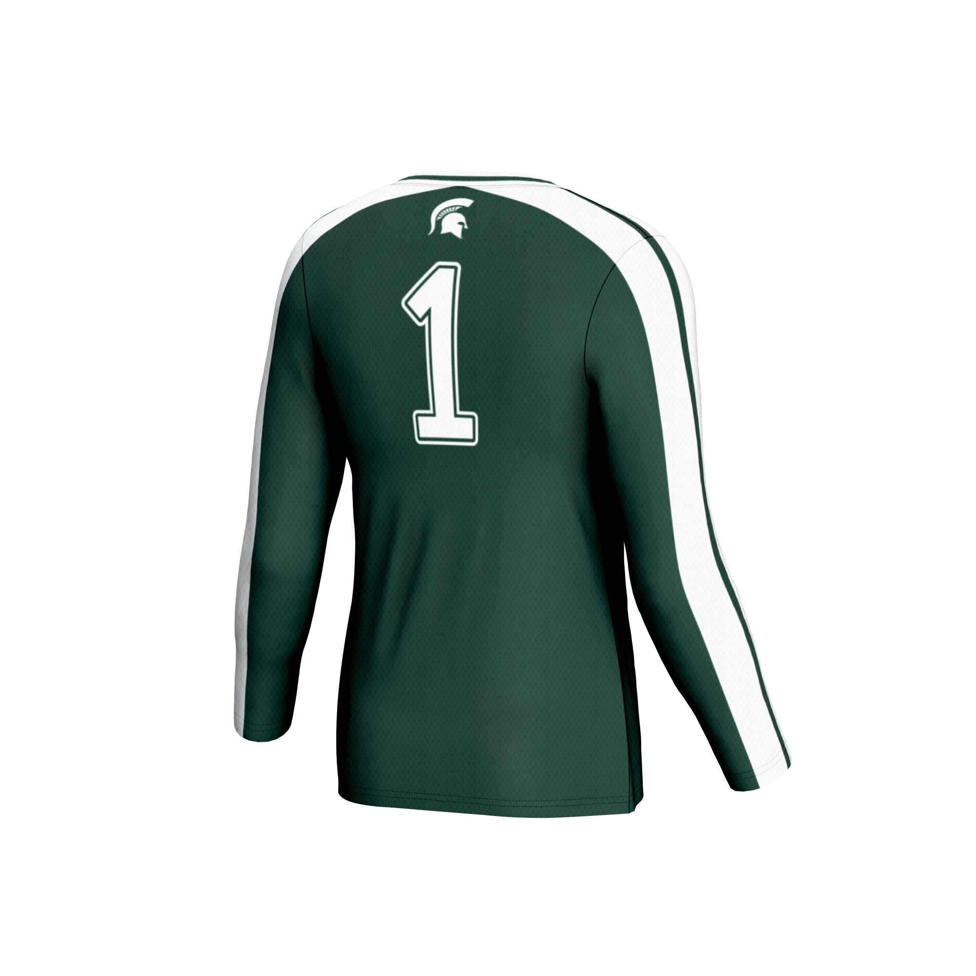[NJP] Michigan State Spartans GameDay Greats Unisex Women's Volleyball Lightweight Fashion Jersey - Green