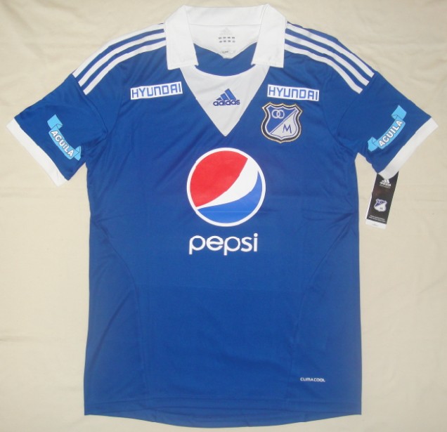 2013 CD Los Millonarios Home Blue Soccer Jersey Shirt - Official