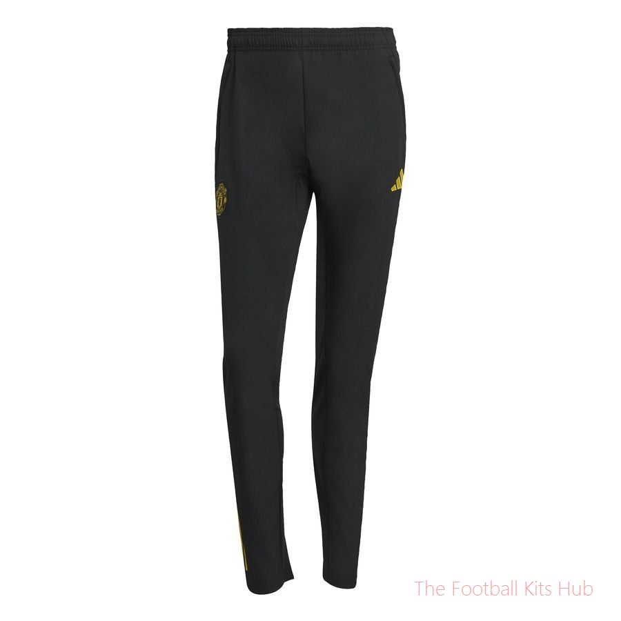Manchester United Training Trousers Tiro 25 Presentation EU - Black/Hi-Res Blue/Tribe Yellow