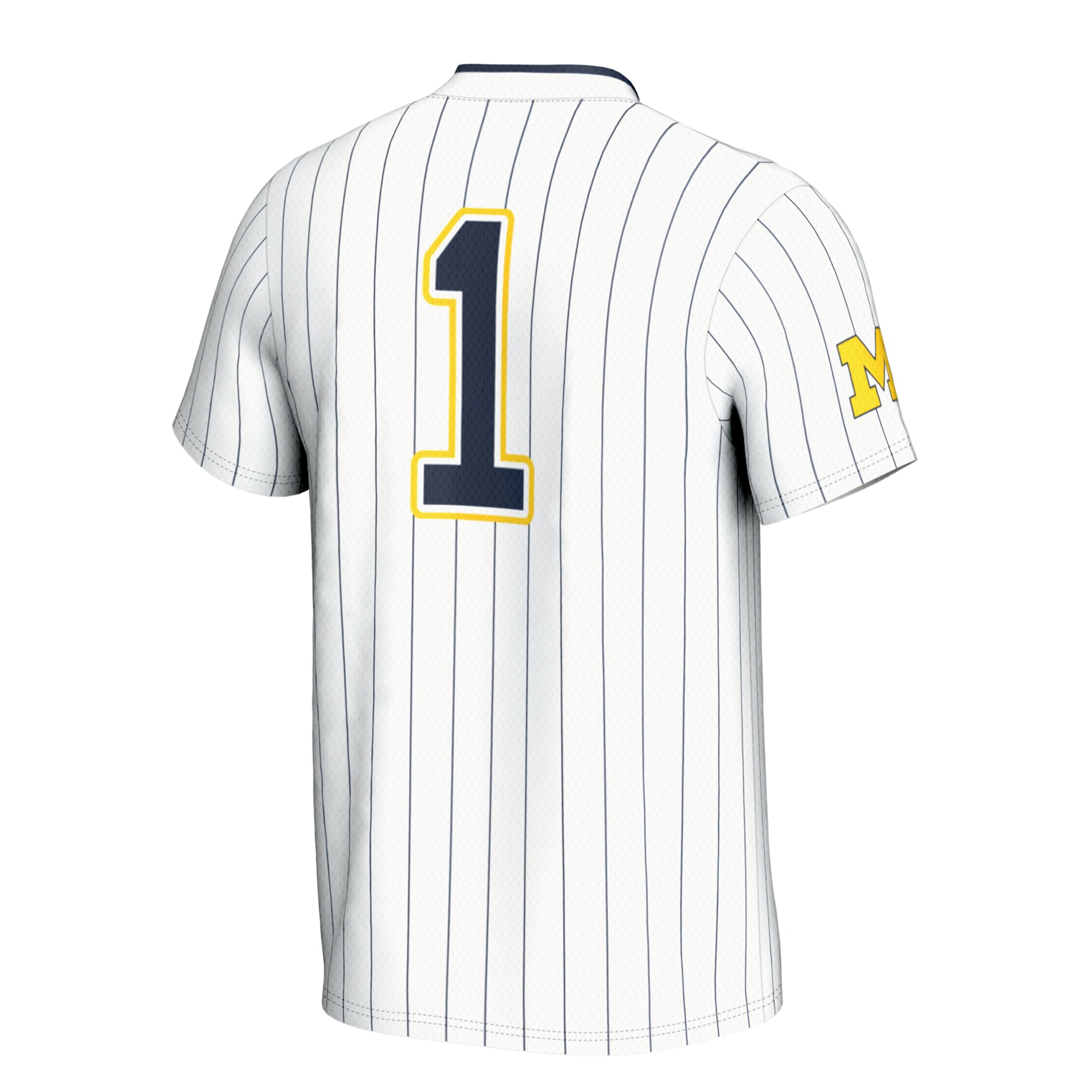 #1 Michigan Wolverines GameDay Greats Youth Lightweight Softball Jersey - White