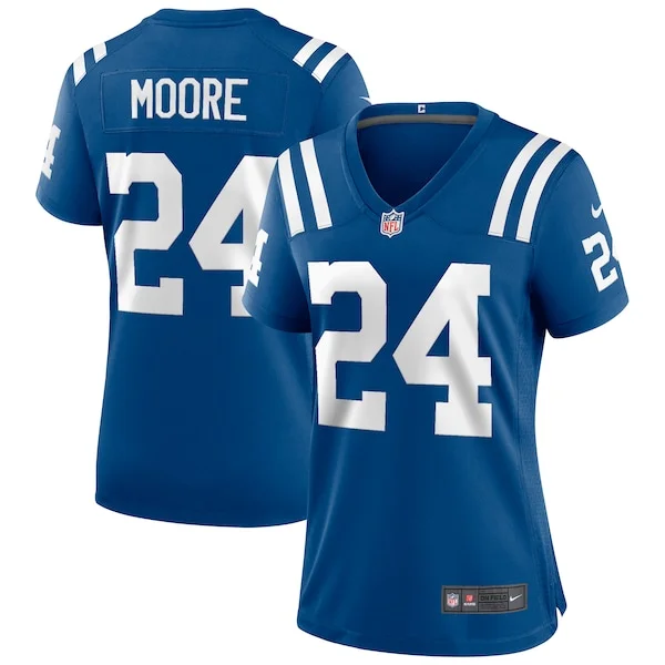 None Lenny Moore Game Jersey - Royal | NFL Player Jersey | NFL Footbal