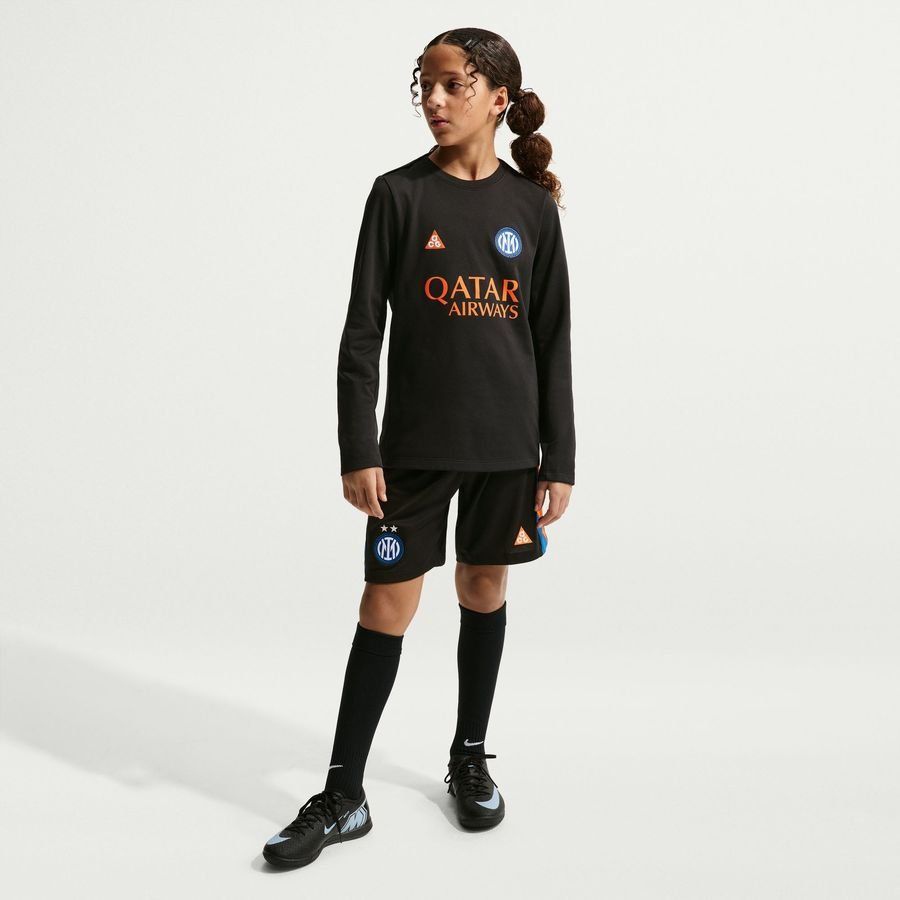 [EFKS] Inter ACG Dri FIT Academy Pro Pre Match Warm Black/Safety Training Kids Orange