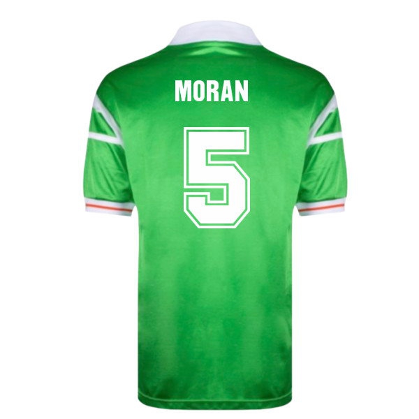 [EFKS] 1988 Ireland Home European Championship Shirt (Moran 5)