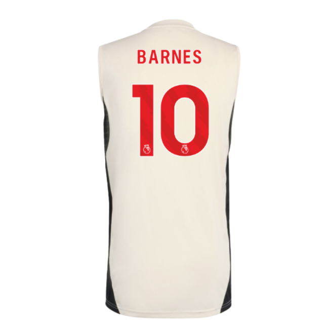 Dedicated Liverpool Liverpool Sleeveless Jersey White Barnes #10 A...