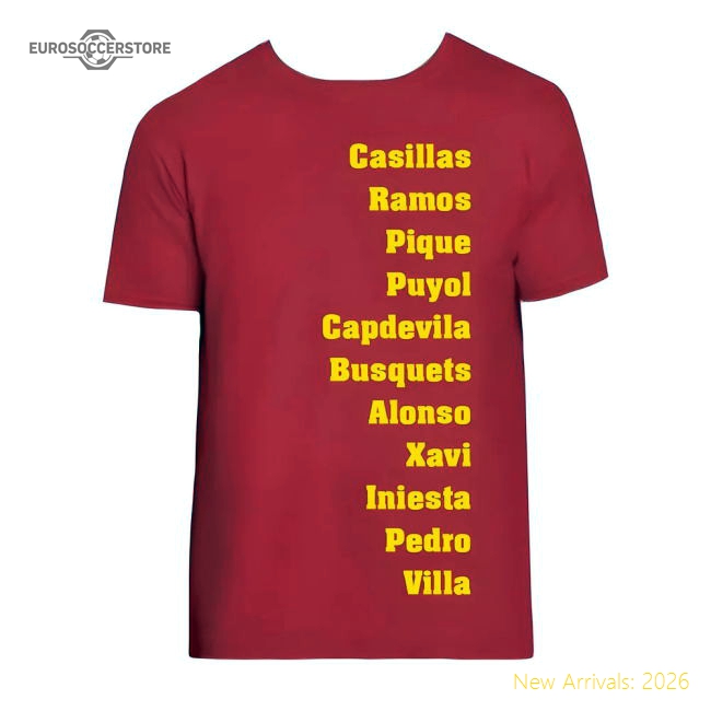 Xsb (3-4 Years) Spain Tee Favourite Xi Vibrant Red In Multiple Sizes