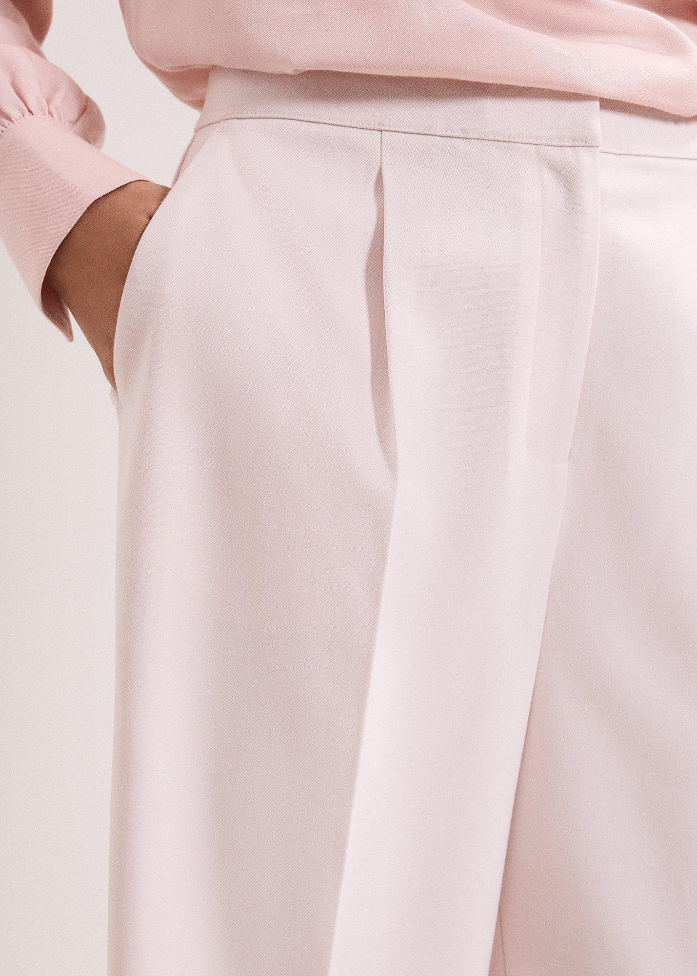 Sandie Pink Wool Trousers