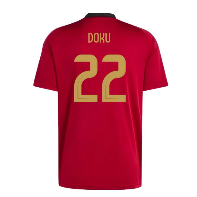 Authentic 2024-2025 Belgium Home Soccer Premium Replica