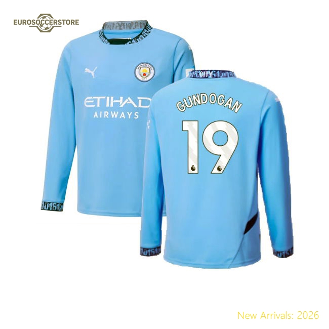 2024-2025 Man City Kids Kid-approved Gundogan Jersey Climacool