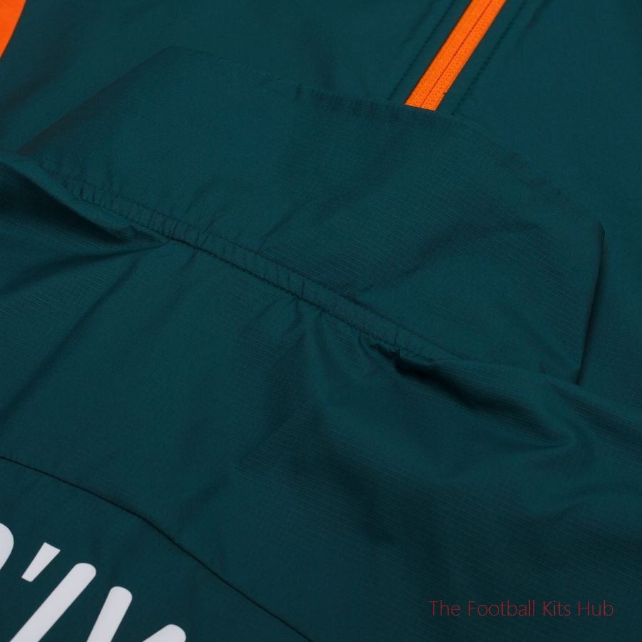 Ivory Coast Jacket Pre Match Woven Anthem Africa Cup of Nations 2025 - Green/Rickie Orange