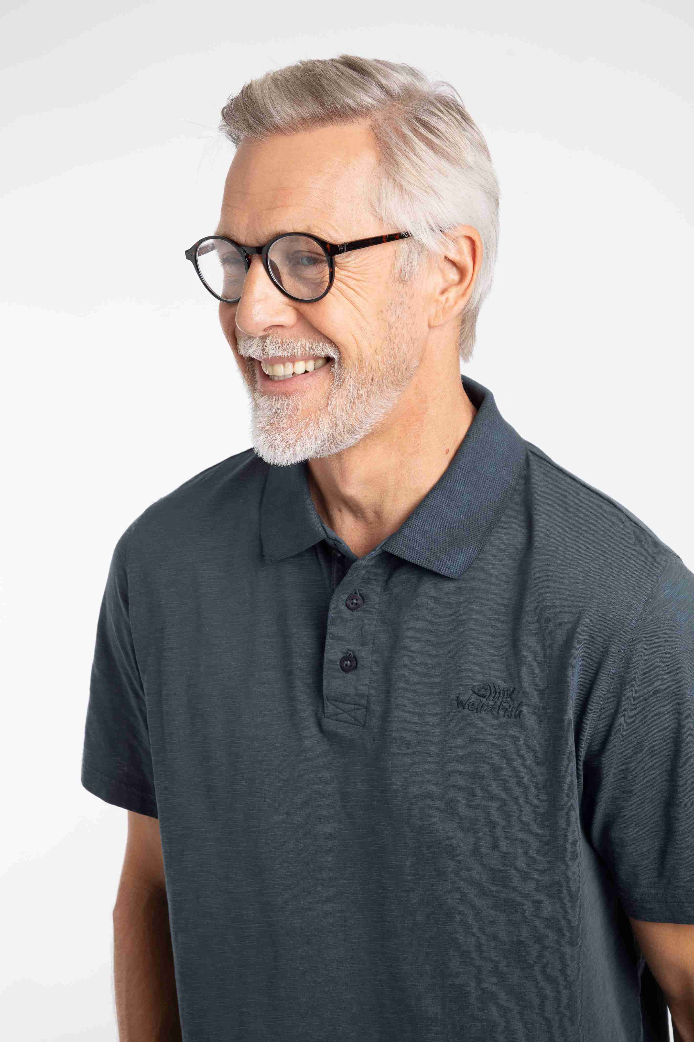 Indy Slub Polo Shirt Navy