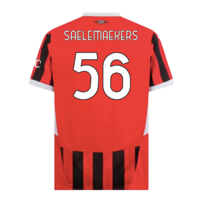 Authentic Milan Main Shirt Saelemaekers 5 #6 Official Merchandise (v5)