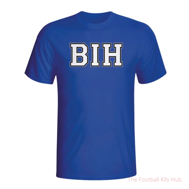 Bosnia Country Iso T-shirt (blue)