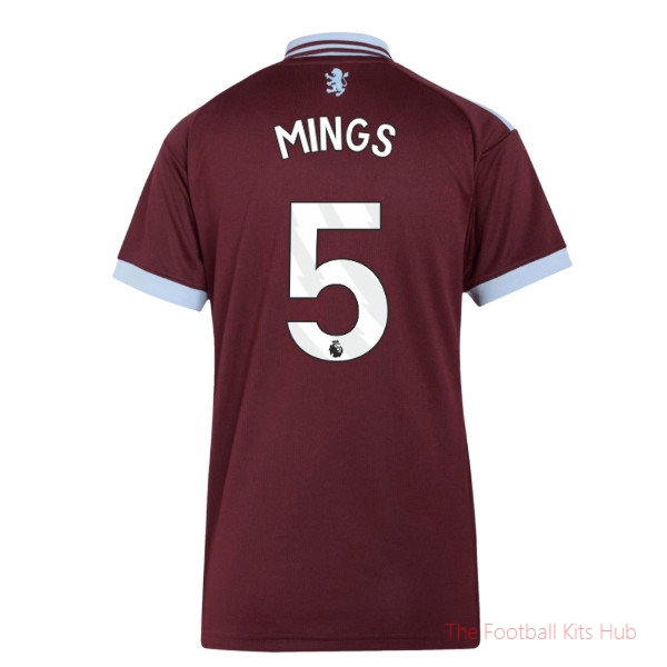 Breathable Aston Villa 2026-2027 Home Shirt (Womens) (Mings 5)