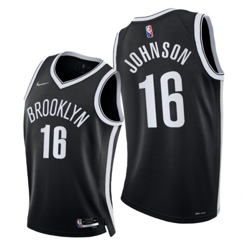 Nets Black Brooklyn Nets #16 Nike Jersey - Basketball Jersey