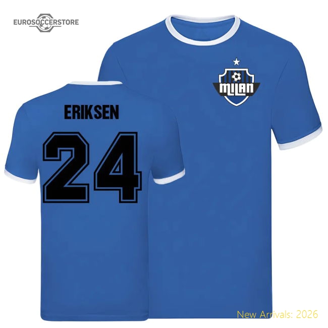 Christian Eriksen Inter Milan Ringer Tee (blue) - Supporter Edition