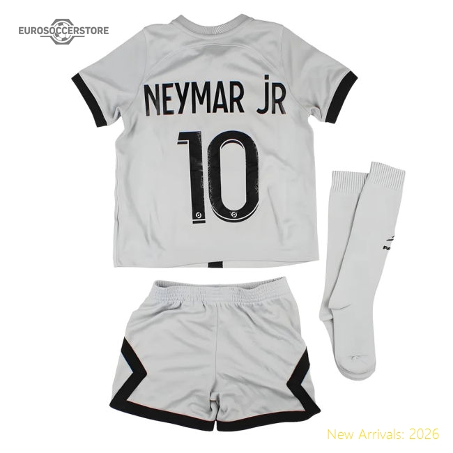 Top-Quality Psg 2022-23 Away Mini Kit (Xsb (3-4 Y) Neymar #10 (Mint)