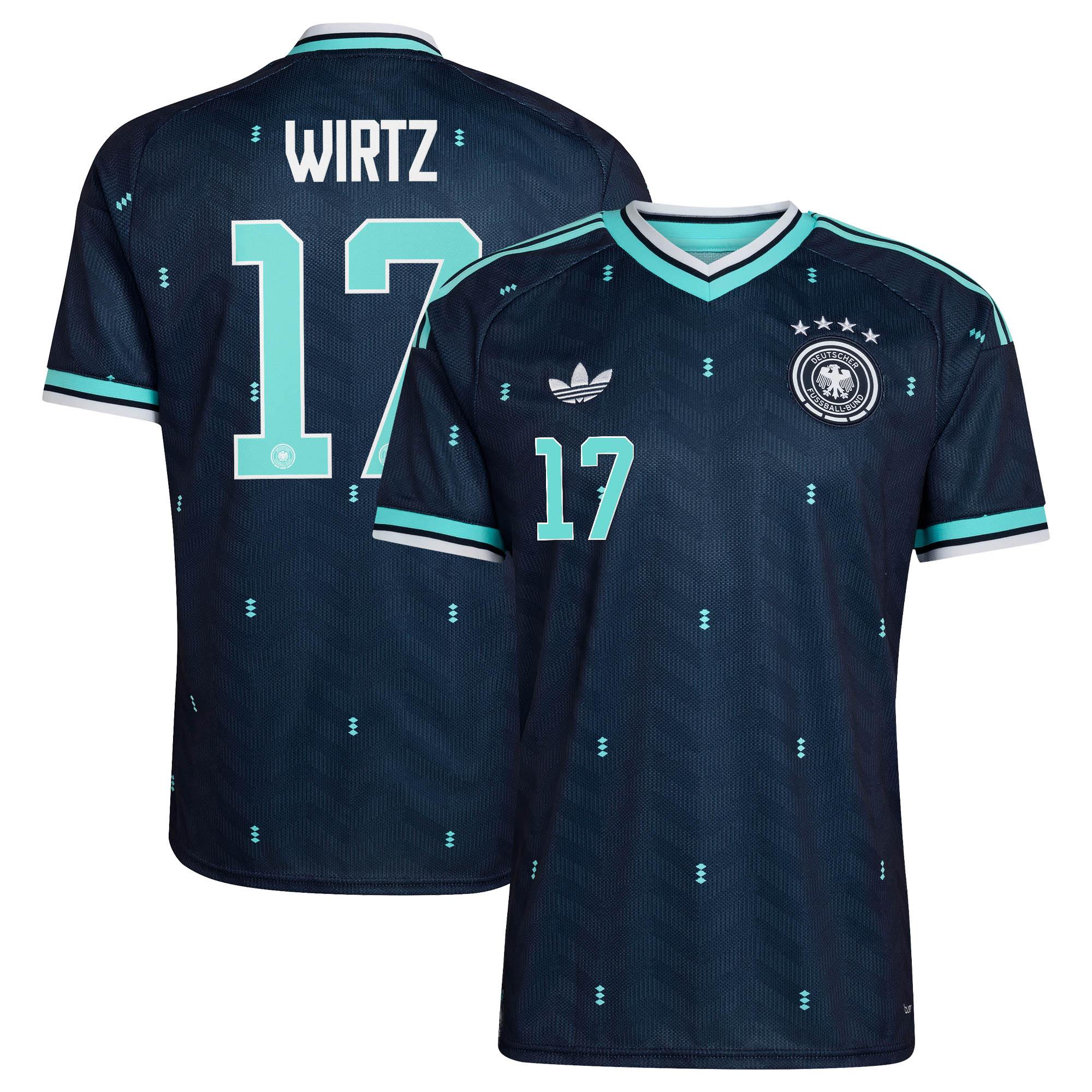 [JED] Youth Florian Wirtz Germany National Team 2026 Away Replica Jersey - Navy
