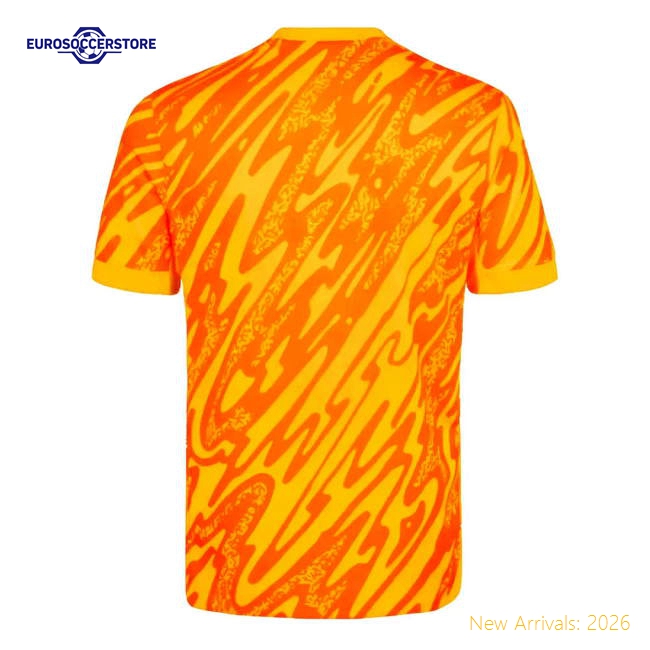 2024-2025 Tottenham Home Goalkeeper Shirt (Orange) - Kids (Your Name)