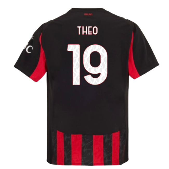 Ultra Comfort Acm Ac Milan Authentic Home Shirt Theo #19 Latest Ed...