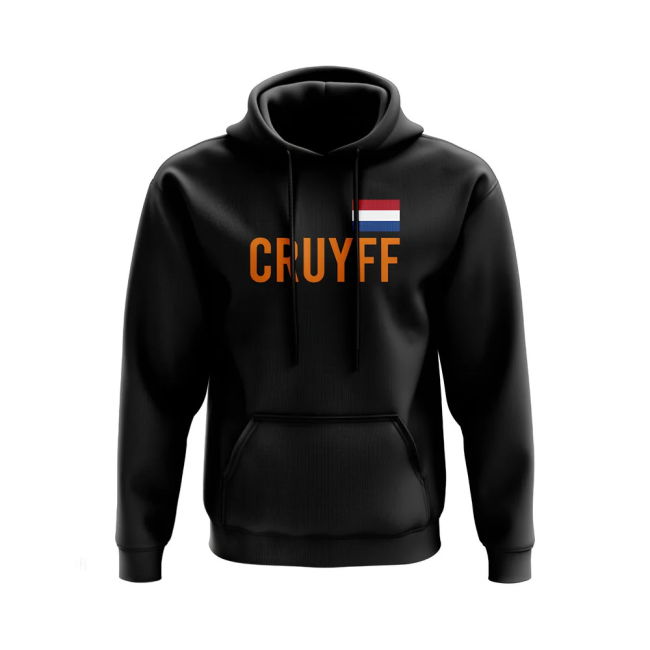 Johan Cruyff Holland Name Hoody (Black) Oranje Worldcup