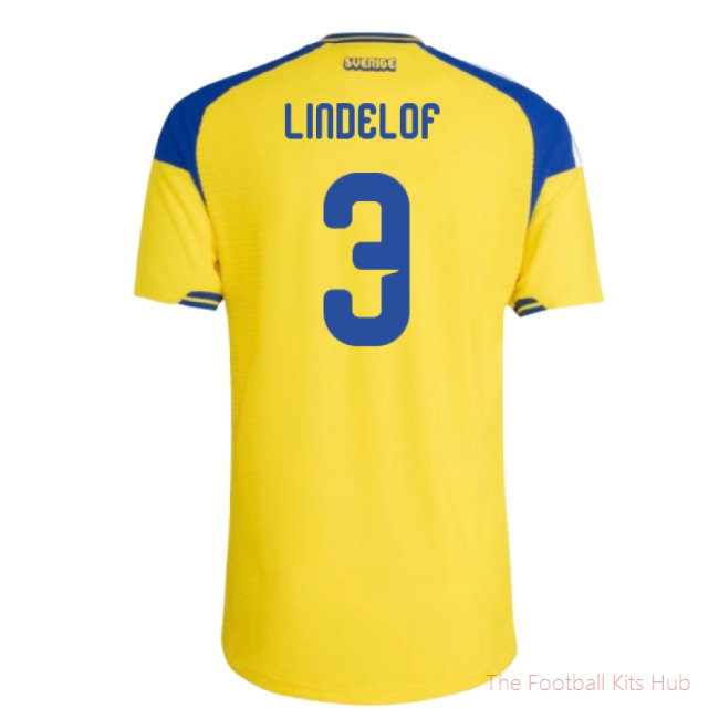 2026-2027 Sweden Authentic Home Shirt (Lindelof 3)
