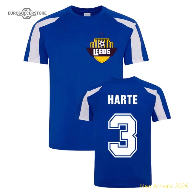 Premium-grade Ian Harte Leeds Sports Training Shirt (blue)