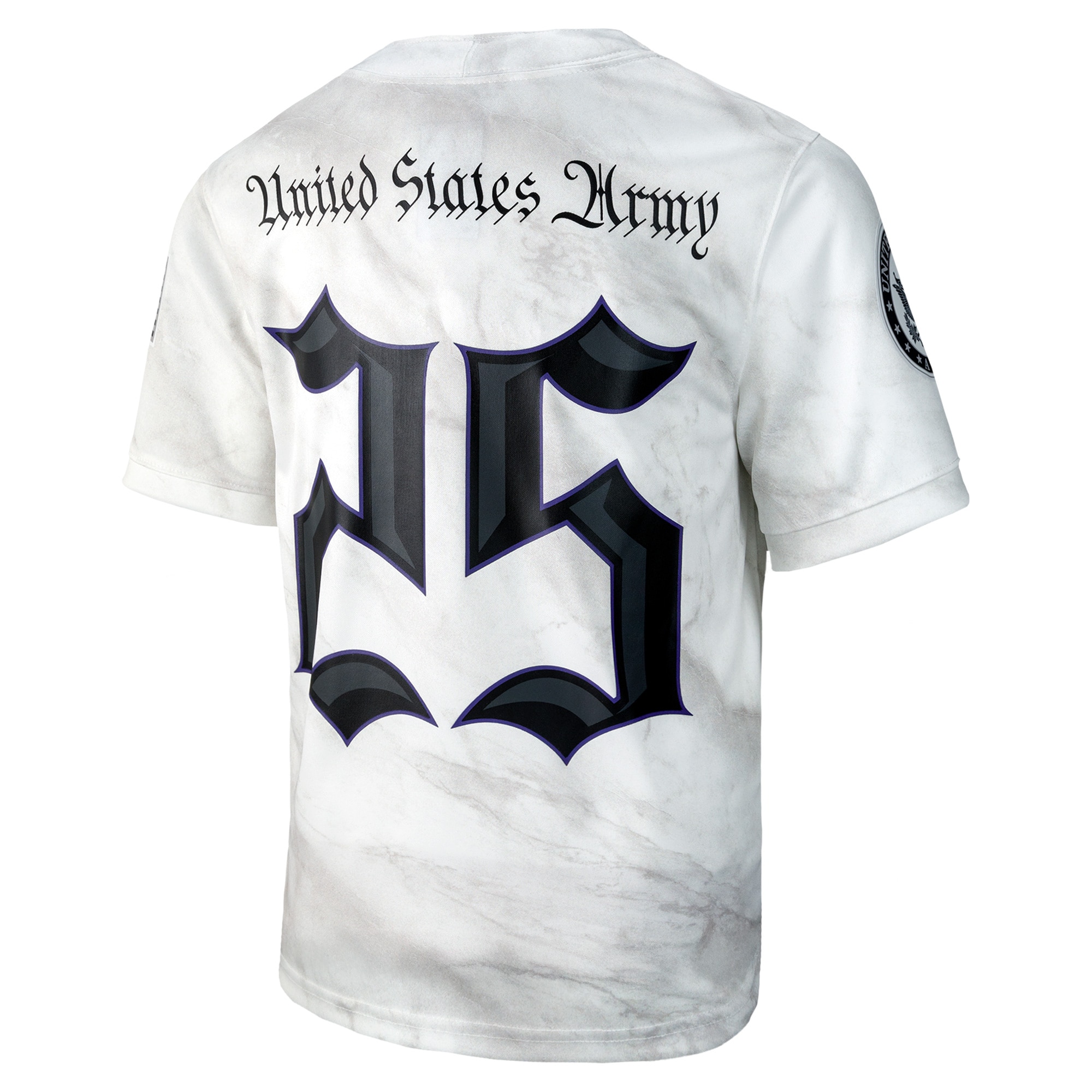 [NJP] Army Black Knights Youth Army 250 Collection Replica Game Jersey - White
