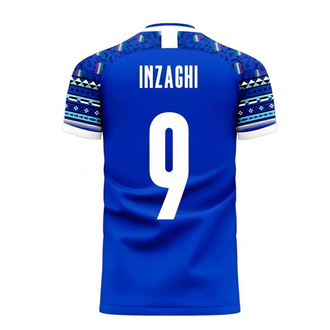 Italy 2025-2026 Home Concept Football Kit (Libero) (Inzaghi 9)