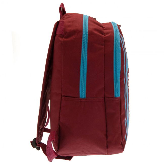 West Ham Genuine West Ham United FC Stripe Backpack Stylish Design