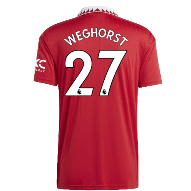 Man Utd Verified 2022-2023 Man Utd Home Shirt (Weghorst 27)