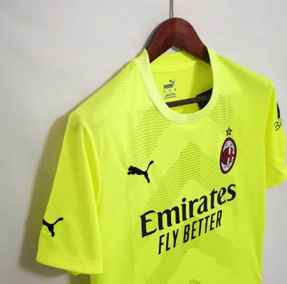 Official AC Milan 2223 Green Goalkeeper Soccer Jersey Football Shirt